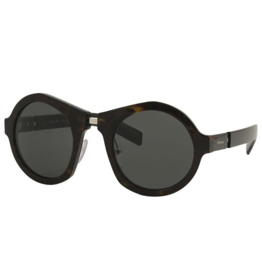 PRADA 10XS 2AU5S0 CATWALK DARK HAVANA ROUND SUNGLASSES